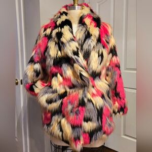 French Connection faux fur EPIC Coat